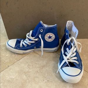 Blue High Top Converse